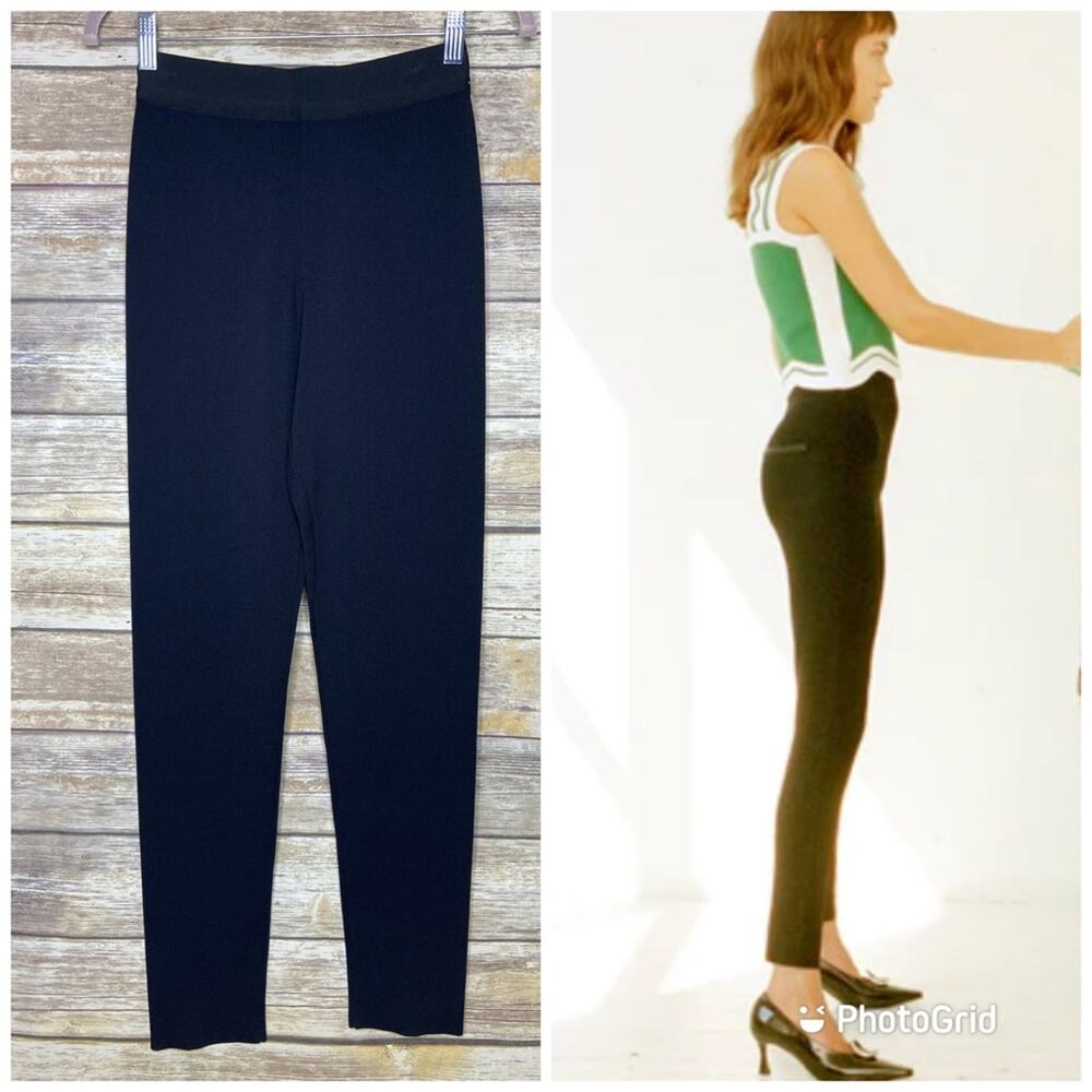 PH5 S black stretch skinny high waisted ponte pants